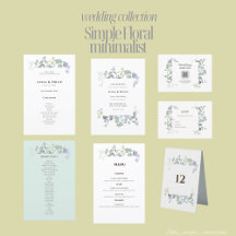 Delicate floral illustrations soft pastels cards