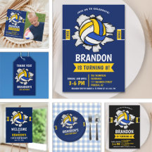 Fun Volleyball Birthday Boy