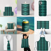 Aquatic Colors In Angled Watercolor Paint Stripes