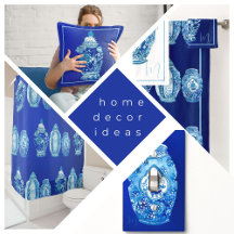 Blue and White Home Accents