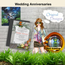 Mixed Wedding  Anniversary Invitations or Gifts