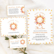 Here Comes the Son Baby Shower Invitation Bundle