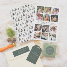 Our Year Minimalist 12 Photo Christmas Holiday Set