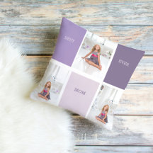 Collage Photo Purple Best Mom Ever Gift 
