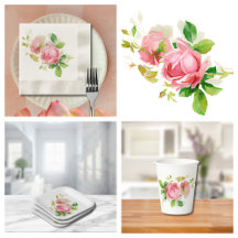 vintage pink roses 