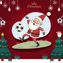 Christmas Soccer: Santa Claus in Action