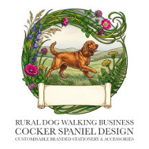 Countryside Dog Walking Co Branding Cocker Spaniel