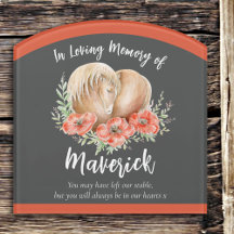 Horse heart poppies watercolor