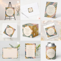 Earthy Boho Chic Vintage Modern Bridal Shower