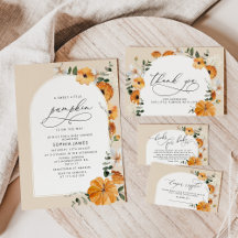 Floral arch fall gender neutral baby shower