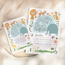 Calling All Party Animals! Modern Birthday Party 