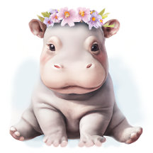 Adorable Baby Hippopotamus