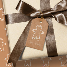 Festive Gingerbread Gift Wrapping Supplies