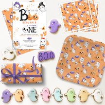 Spooky One Little Boo Cute Halloween Kids Birthday