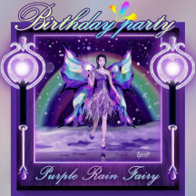 Purple rain fairy party