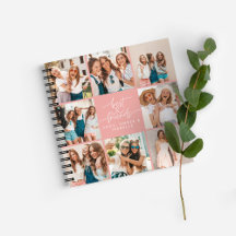 Best friends cute script heart multi photo modern