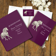 Equestrian Business Organizational Set - Purple