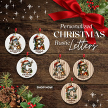 Rustic Personalized Letters