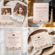 Wildflower Meadow Blush Pink Graduation Suite