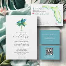Beach Wedding In Florida Wedding Stationery Suite