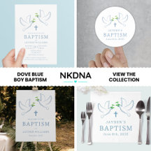 Dove Blue Boy Baptism