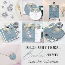 Disco Dusty Floral Bridal Shower 