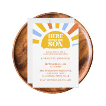 Here Comes The Son Boy Baby Shower Collection