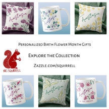 Birth Month Flowers Personalized Gifts