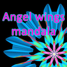 Angel wings mandala