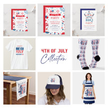 4th of July Invitations & gifts