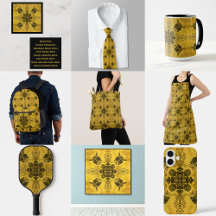 Abstract Goth Tribal Line Drawing Repeat Pattern