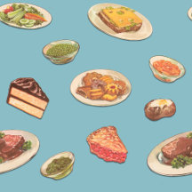 RETRO FOOD - MATCHING DESIGNS