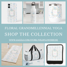 Elegant Grandmillennial Floral Yoga Collection