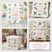 Cute Bird 1st Birthday Party