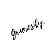 "Generosity" Collection