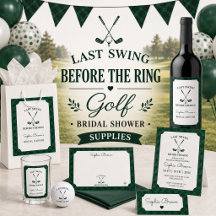 Golf Bridal Shower Party Supplies