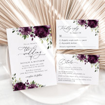 Purple Flowers Wedding Collection