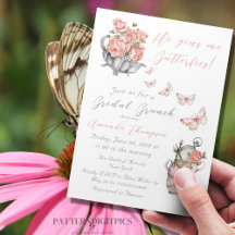 He Gives Me Butterflies Floral High Tea Wedding