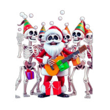 **Skeleton 3D Christm Santa Party – Funnyas Skelet