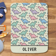 Cute Arcade Dinosaur Pixel Silhouettes