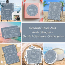 Coastal Seashells and Starfish Bridal Shower