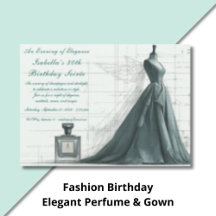 Fashion Birthday – Elegant Perfume & Gown Design