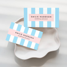 Blue Stripes Business Cards Collection
