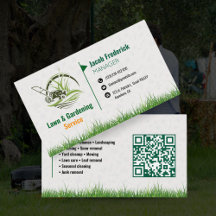 Professional White and Green Lawn Care & Landscapi