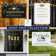 Graduation Party Non-Photo Banners & Signs