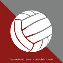 maroon and white volleyball team colors