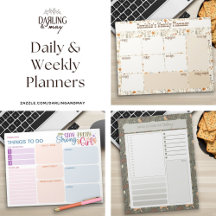 Daily Planners and Weekly Planners