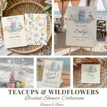 Teacups & Wildflower Bridal Shower Collection