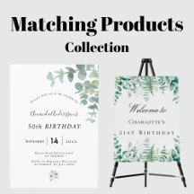 Birthday party - eucalyptus greenery