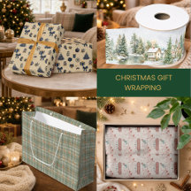 Holiday Christmas Gift Wrapping Supplies